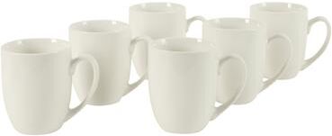 Gibson Home Great Essentials 12 Ounce Porcelain Coffee Mug Set - Cups for Latte, Hot Tea, Cappuccino, Mocha, Espresso, Cocoa