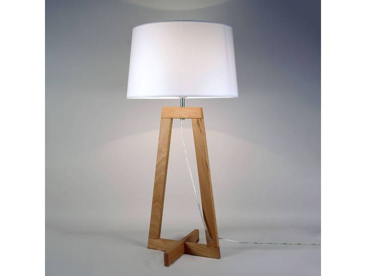 Aluminor Tischlampe Sacha LT, Holz hell, für Wohn- / Esszimmer, Holz, Skandinavisch, Tischlampe
