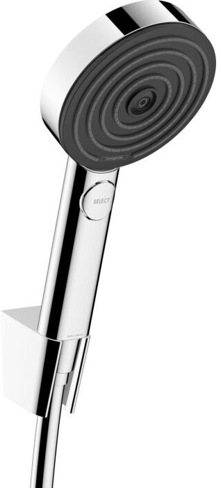 Hansgrohe Pulsify Select S Duschkopfhalterungset 24306000 3 Strahlarten Relaxation wassersparend mit Duschschlauch 125 cm, chrom