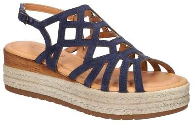 Bella Vita Zip-Italy - Womens 8 Navy Sandal W2