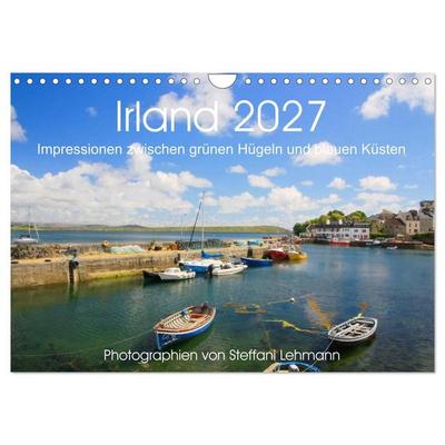 Irland 2027. Impressionen zwischen grünen Hügeln und blauen Küsten (Wandkalender 2027 DIN A4 quer), CALVENDO Monatskalender