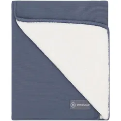 emma & noah Babydecke Essential Winter 75x95 cm, blau