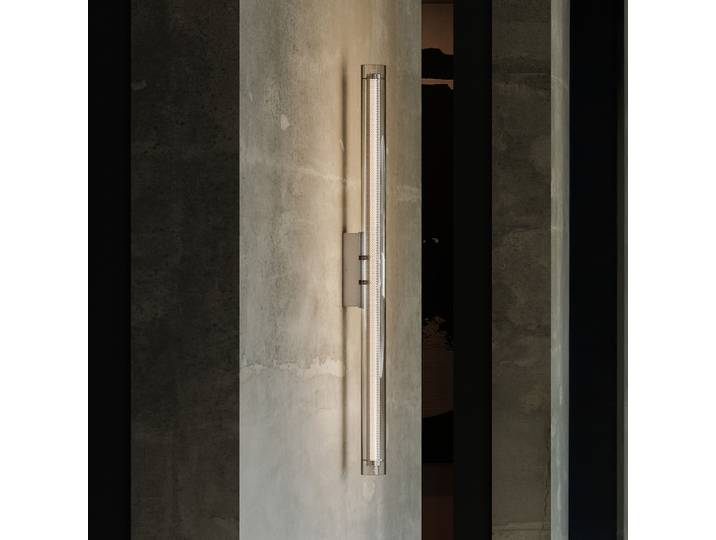 Applique murale LED Frame, 100 cm, chrome, à intensité variable - 101 Copenhagen - Couloir - Design - Aluminium - À ampoule unique