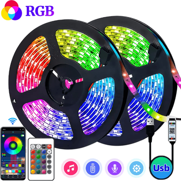 Inspire Essentials LumiSync RGB LED Strip Lights Music Sync Color Changing Light Strip 1 10m