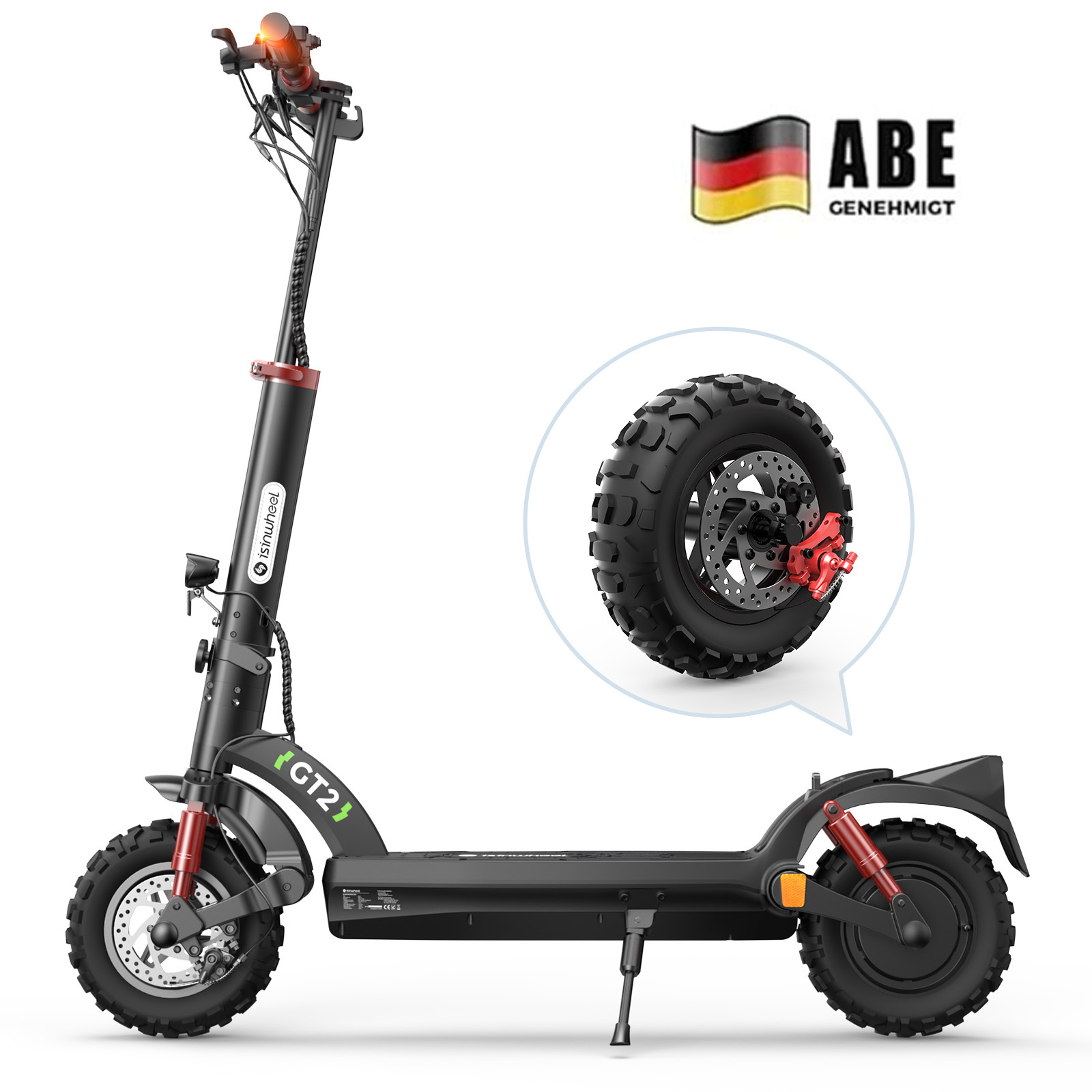 E Scooter 11/8,5 Zoll MAX 80KM Reichweite mit Duale Aufhängung, Blinker und APP, Electric Scooter Erwachsene für Offroad und Pendeln