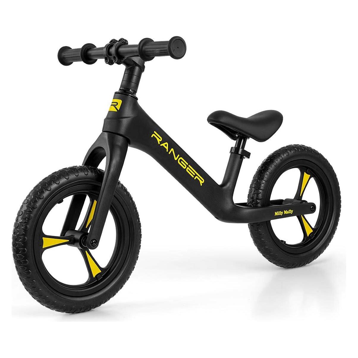 Mally Kinder Balance Fahrrad Milly Ranger Schwarz (12") (5901761128390)