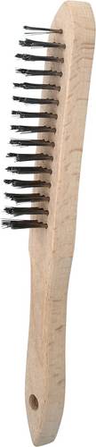 KS Tools 201.2310 Edelstahl Handdrahtbürste 3-reihig, 290mm