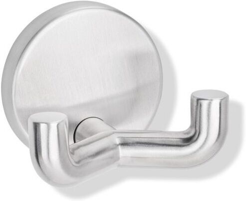Hewi 805 Doppelwandhaken 805.90.025 43,5mm tief, Rosette ø 50mm, Edelstahl matt geschliffen