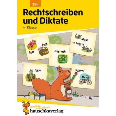 Deutsch 4. Klasse Übungsheft - Rechtschreiben und Diktate, Geheftet von Ines Bülow, Hauschka Verlag, 978-3-88100-254-7