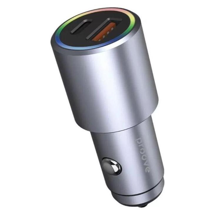 Proove - Double Energy Plus Car Charger, USB-C to USB-A, Schwarz (OTHER)