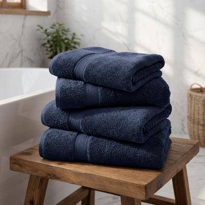 Superior Luxury Egyptian Cotton Bath Towel Set of 4 Ultra Plush, Heavyweight, Absorbent Spa & Hotel Quality Bath Towels Set