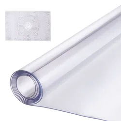 VEVOR Kunststoff-Tischdecke, 91,4 x 121,9 cm, 1,5 mm dick, transparenter Tischschutz, rechteckige PVC-Schreibtischunterlage, wasserdichte und leicht zu reinigende Schreibtischunterlage, Tischdecke, für Büro, Kommode, Esszimmertisch, Nachttisch