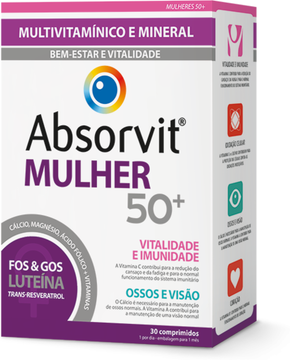 Absorvit Multivitamínico Bem-Estar e Vitalidade Mulher 30 comprimidos