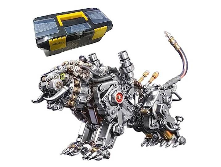 KAROYD 3D Tiger Metall Puzzle, Metall Bengalischer Tiger Modell Bausatz (700PCS+)