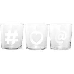 Konfekt 6er-Pack von 6 dekoriert Glas soziale Gläser cl 36.