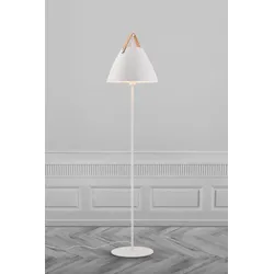 DFTP Strap Stehlampe Weiss Lederaccessoire