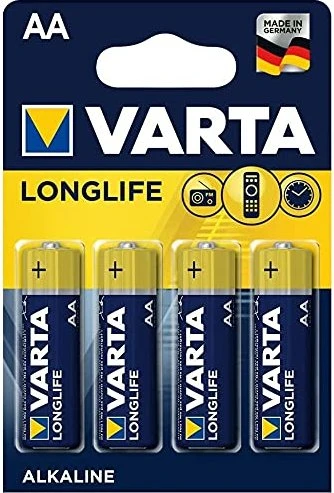 VARTA Alkaline-Batterien Longlife AA 4 Stück, 4 Stk