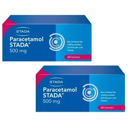 Paracetamol STADA 500 mg Doppelpack 2X20 St Tabletten