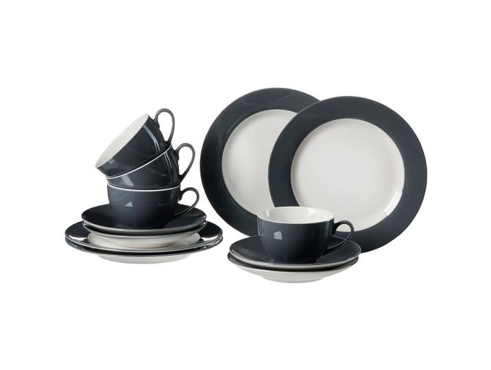 KAFFEESERVICE Doppio Anthrazit 12-tlg.