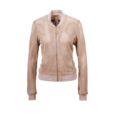 Lederjacke FREAKY NATION "Desert Like-FN", Damen, Gr. M (38), beige, Oberstoff: 100% Leder, normal, Jacken