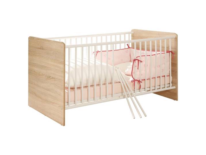 GITTERBETT Wiki 70x140 Eiche Dekor/Weiß