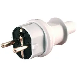 Kopp 173004009 PVC-Schutzkontaktstecker IP44 PVC 3x1,5qmm 16A 250V grau