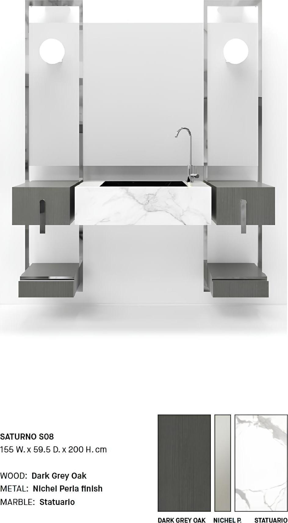 Grau Badezimmer Waschbecken Armaturen Badezimmer Möbel Italien Stil Waschbecken