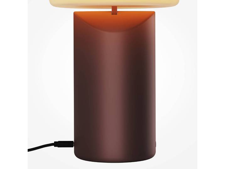 Maytoni Tischlampe Topo, dimmbar, rot, für Wohn- / Esszimmer, Metall, Modern