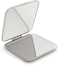 Inspire Curations Stainless Steel Foldable Pocket Makeup Mirror c538 square
