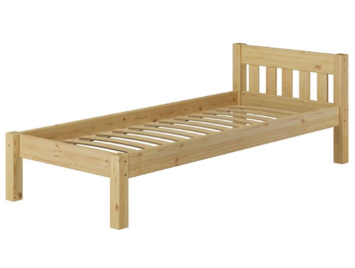Schönes Einzelbett 100 x 200 cm Futonbett Holzbett Kiefer Massiv