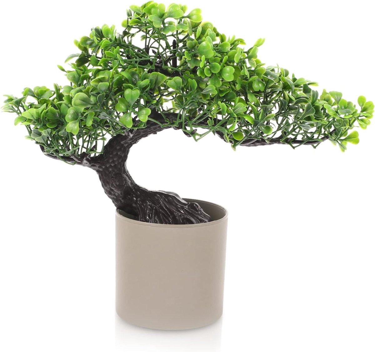 Realistische Kunstbonsai Dennen in Pot - Groen - B/D/H: 27 x 8 x 27 cm
