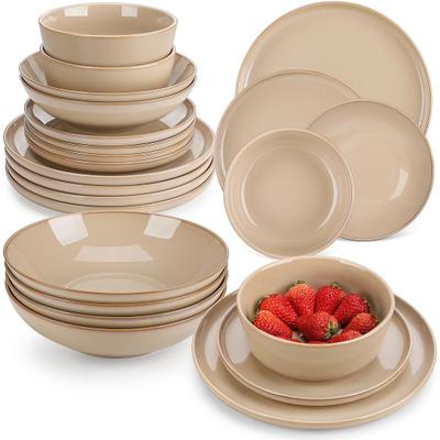 Vancasso PLAYA 18/24-Piece Stoneware Dinnerware Set Service for 6