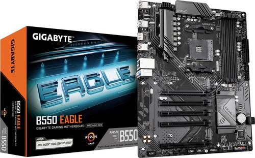 Gigabyte B550 EAGLE Mainboard Sockel (PC) AMD AM4 Formfaktor (Details) ATX Mainboard-Chipsatz AMD B550
