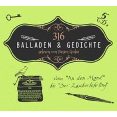 316 Balladen & Gedichte - , CD, 9783959951043