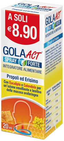Linea Act Gola Act Spray Forte Integratore Benessere Gola e Voce 20 ml