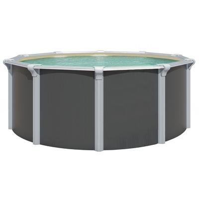 Rundpool KWAD "Green line Evolution", beige (design, innenfarbe: sand), H:132cm Ø:460cm, Schwimmbecken, Rundpool, 4,6x1,32 Design Folie in blau, sand oder grau erhältlich