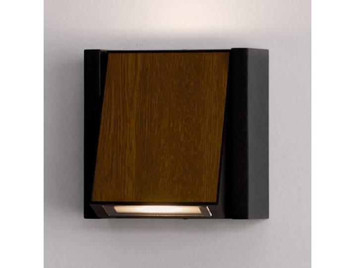 Applique LED 14 x 14 x 8cm Marron/Noir