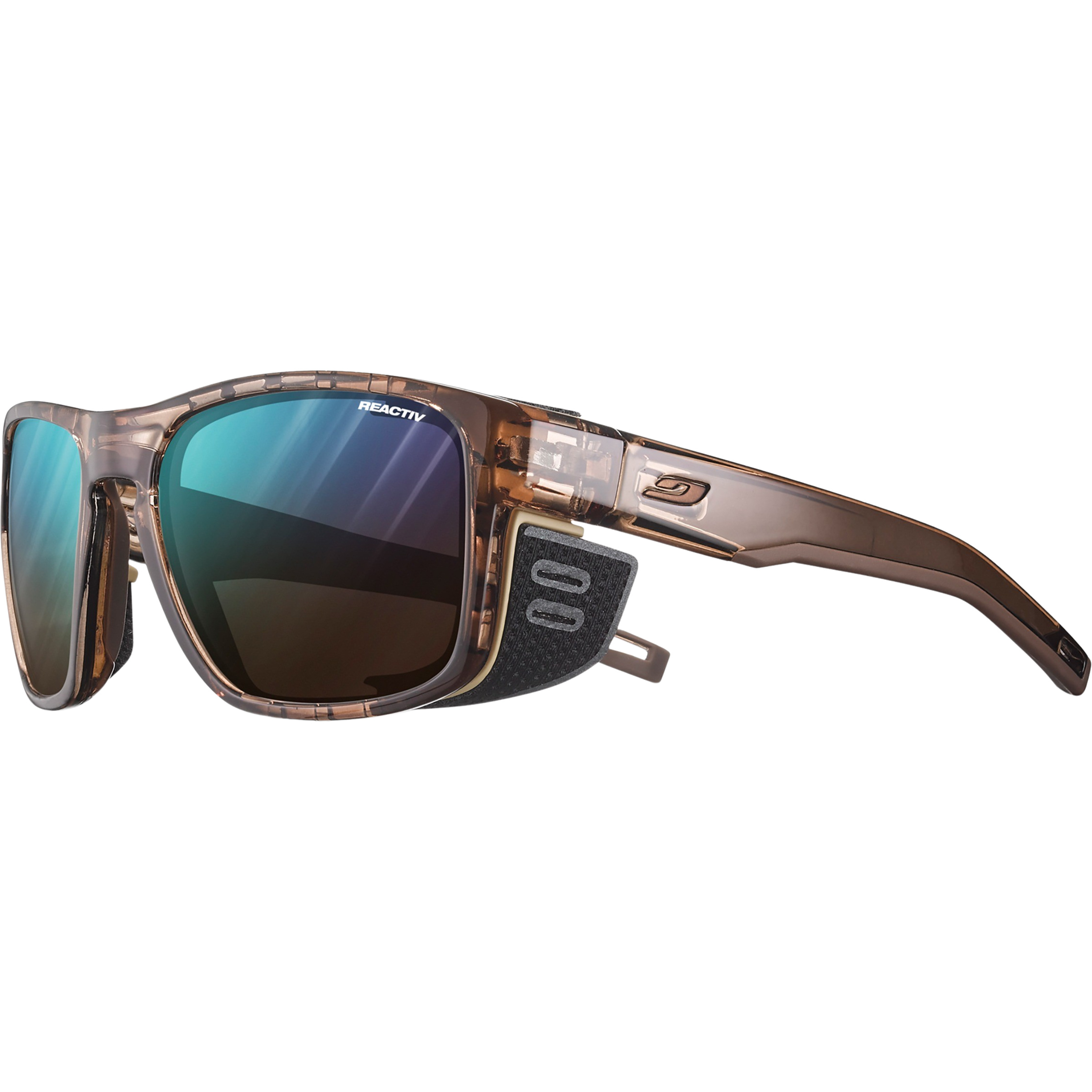 Julbo Shield M Reactive 2-4 Polarized Sportbrille Sportbrillen & Sportsonnenbrillen braun Größe M Trekking