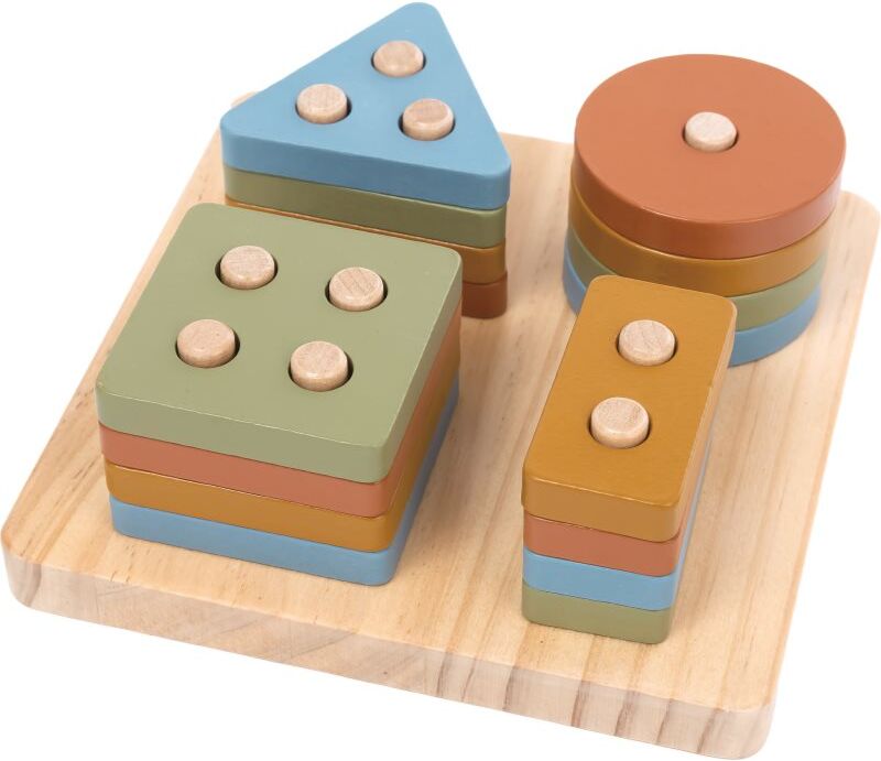 2Kids Toys Colourful Shape Sorter boîte à formes 12m+ 17 pcs