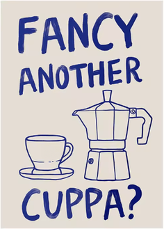 Inspire Picks Coffee Diver Canvas Wall Art Trendy Coffee Lover Kitchen Poster Print 4 30x42cm Unframed