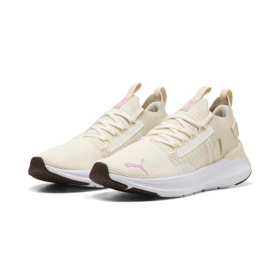Laufschuh PUMA "SOFTRIDE SYMMETRY FUZION WNS", Damen, Gr. 42,5, beige (warm weiß, alpine snow, mauve glow), Textil, Schuhe Laufschuh, für dynamische Laufeinheiten, aus Funktions-Mesh, atmungsaktiv