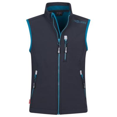 Trollkids - Kid's Trollfjord Vest - Softshellweste Gr 92 blau