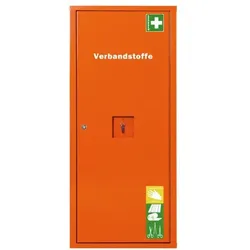 ALUDERM Anbausafe Verbandstoffe mit Füllung orange, 49x112x20 cm