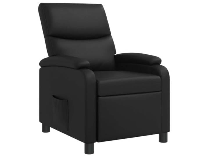 Relaxsessel mit Kunstleder, Metall und Holzwerkstoff, neigbar von 115° Pflegeleichtes Kunstleder, stabiler Metall-Holz-Rahmen, weiche Polsterung, vielseitig für Wohnzimmer und Büro