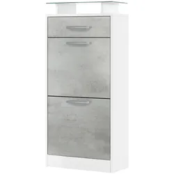 SCHUHSCHRANK Loret Front in Beton Oxid Optik