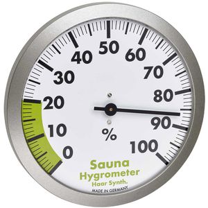 TFA Sauna-Hygrometer 40.1054.50, Ø 120 mm, 0 % bis 100 % relative Luftfeuchtigkeit, aus Kunststoff