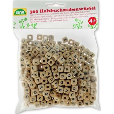 LENA 32005 - Holz-Buchstabenwürfel, 300-tlg.