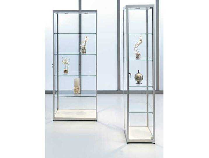 Vitrinenschrank sdb grau, 40x200x40 cm
