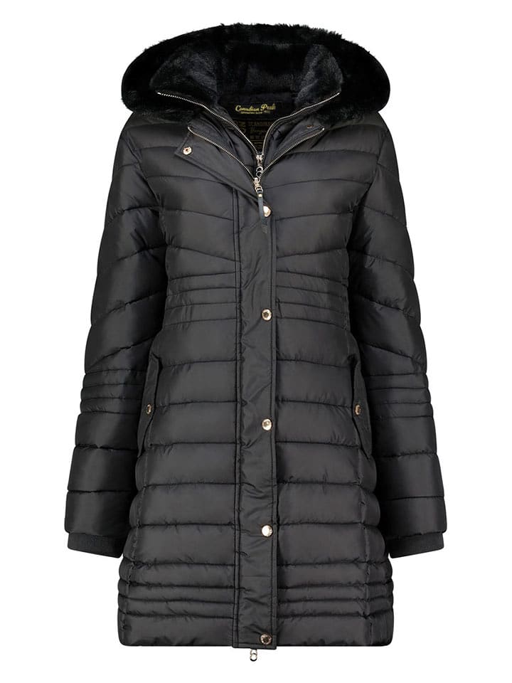Canadian Peak Steppmantel in Schwarz - L