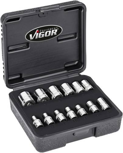 Vigor Steckschlüsseleinsatz-Set 1/4 (6.3 mm) V7514/13